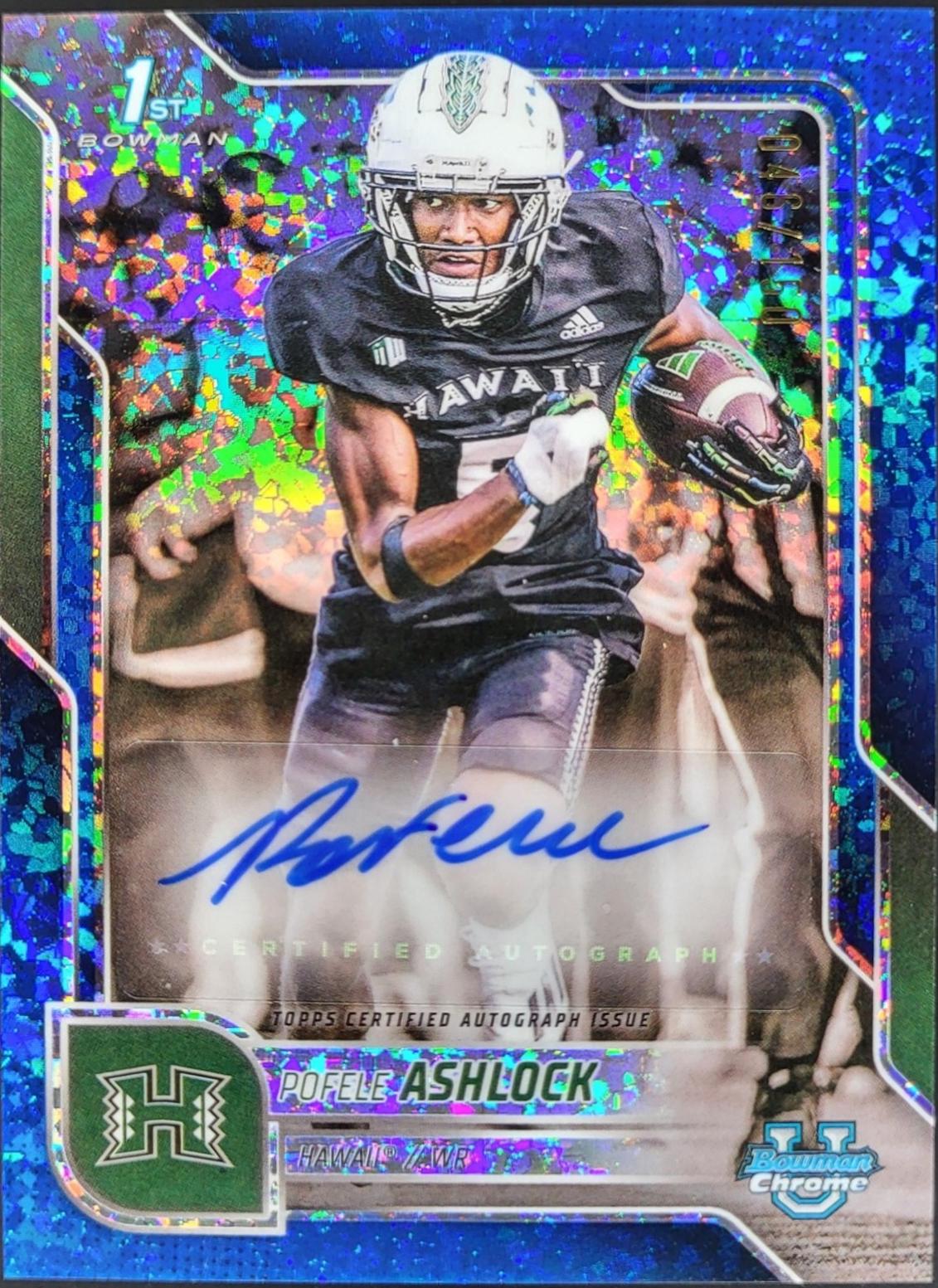 Pofele Ashlock [Blue Mini-Diamond Refractor] #BCA-PA