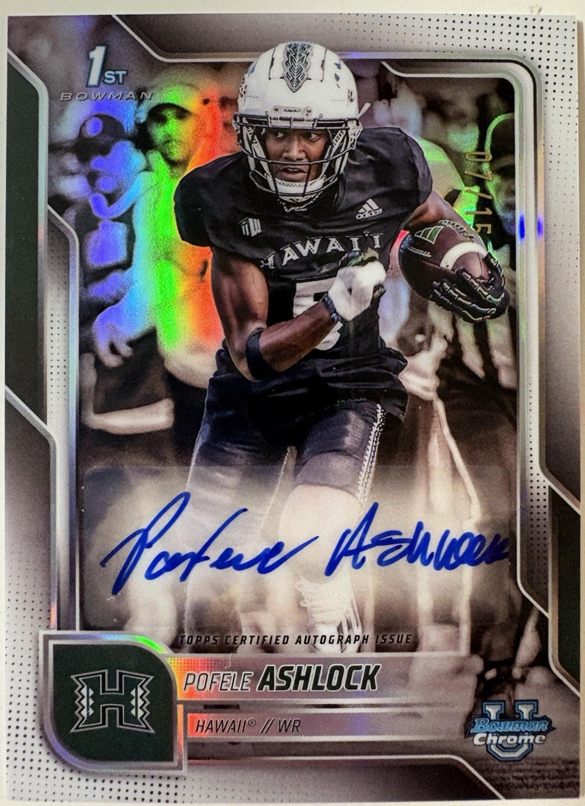 Pofele Ashlock [White Refractor] #BCA-PA