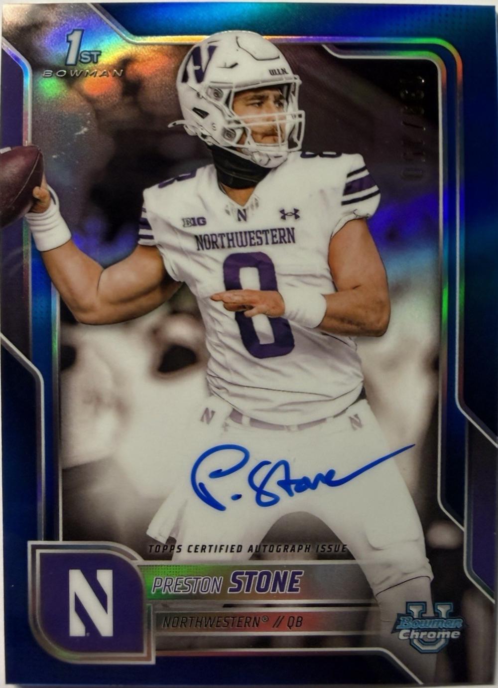 Preston Stone [Blue Refractor] #BCA-PS