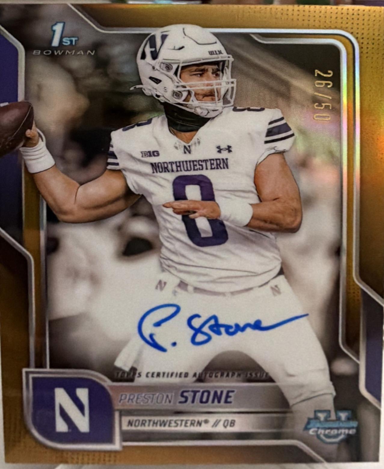 Preston Stone [Gold Refractor] #BCA-PS