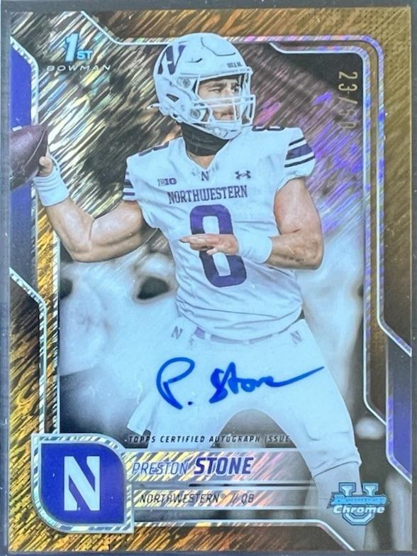 Preston Stone [Gold Shimmer Refractor] #BCA-PS