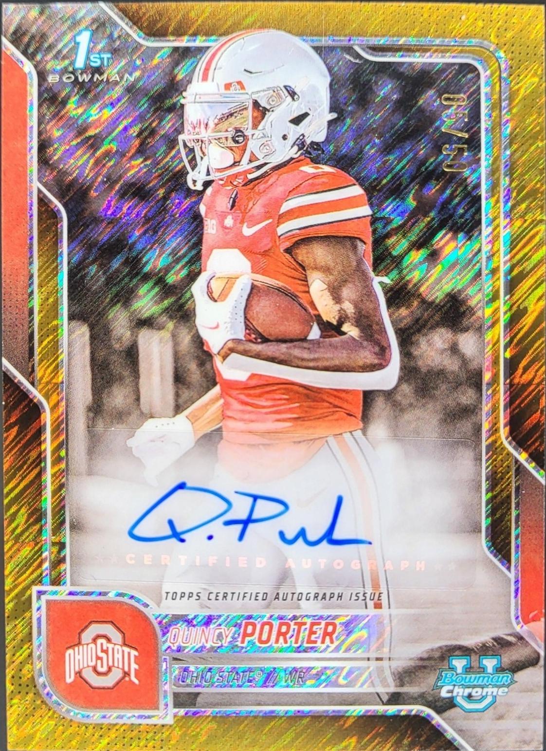 Quincy Porter [Gold Shimmer Refractor] #BCA-QPO