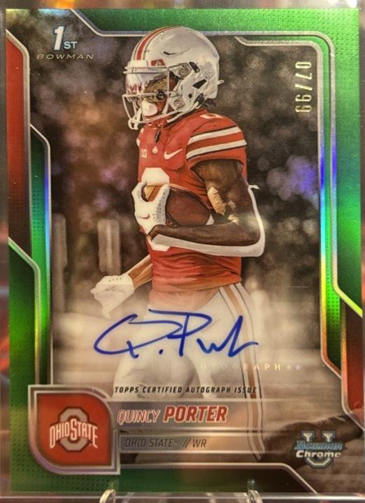 Quincy Porter [Green Refractor] #BCA-QPO