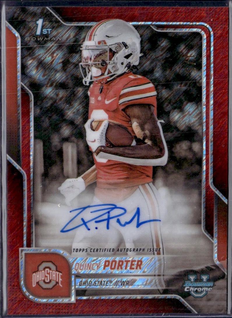 Quincy Porter [Red Shimmer Refractor] #BCA-QPO