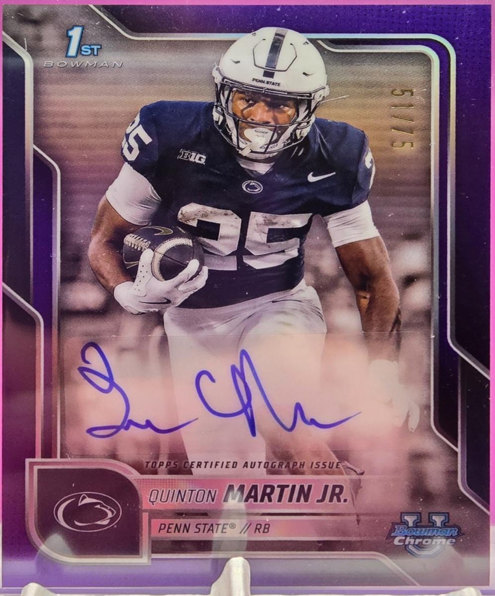 Quinton Martin Jr. [Purple Refractor] #BCA-QMJ