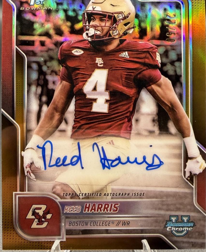 Reed Harris [Gold Refractor] #BCA-RHA
