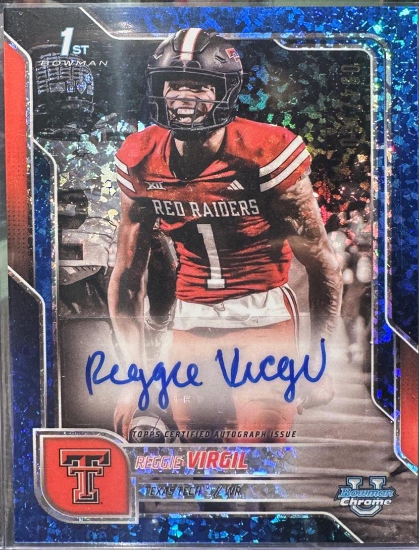 Reggie Virgil [Blue Mini-Diamond Refractor] #BCA-RV