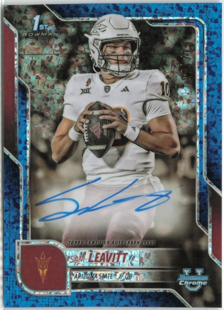Sam Leavitt [Blue Mini-Diamond Refractor] #BCA-SL