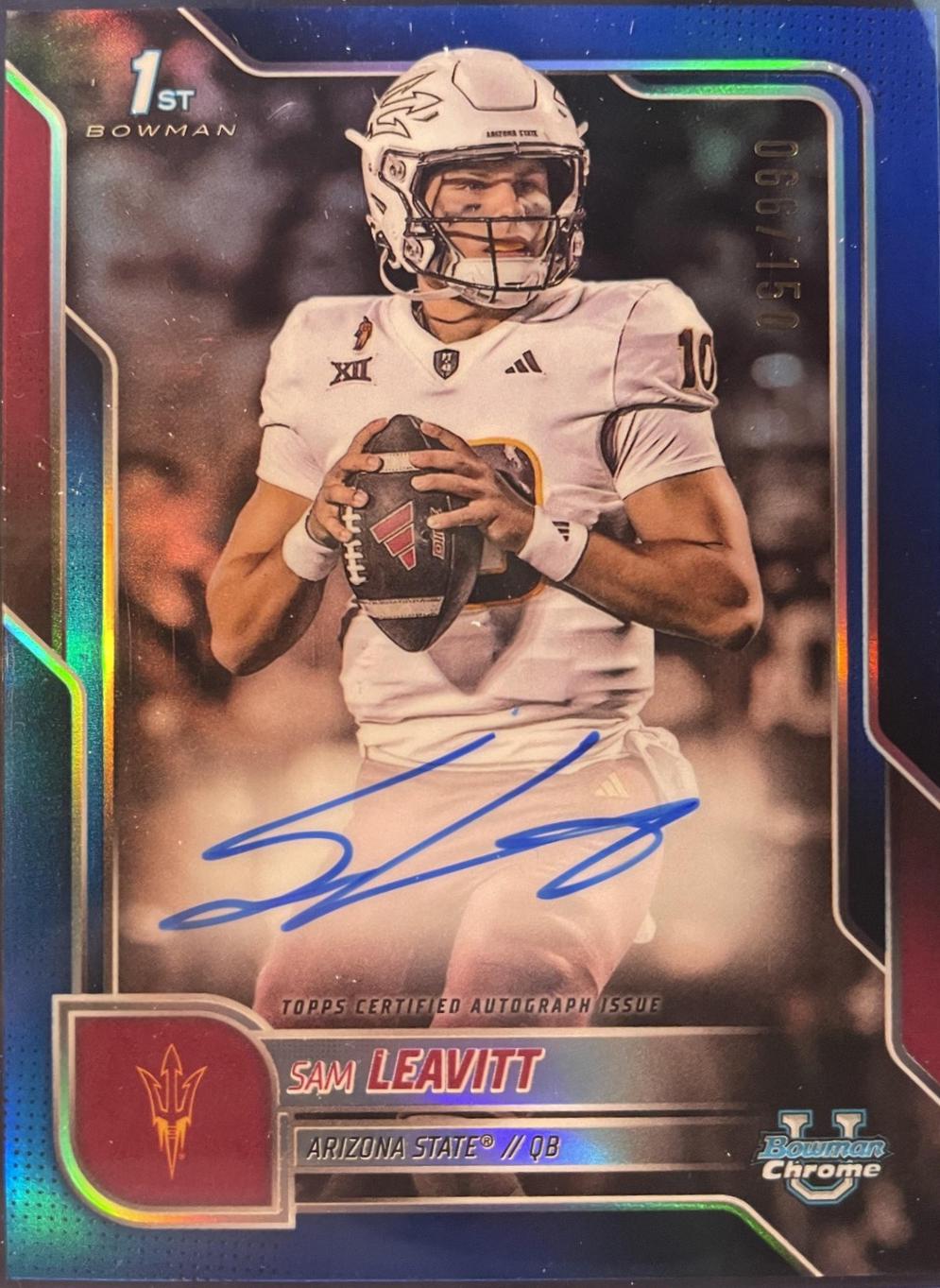 Sam Leavitt [Blue Refractor] #BCA-SL
