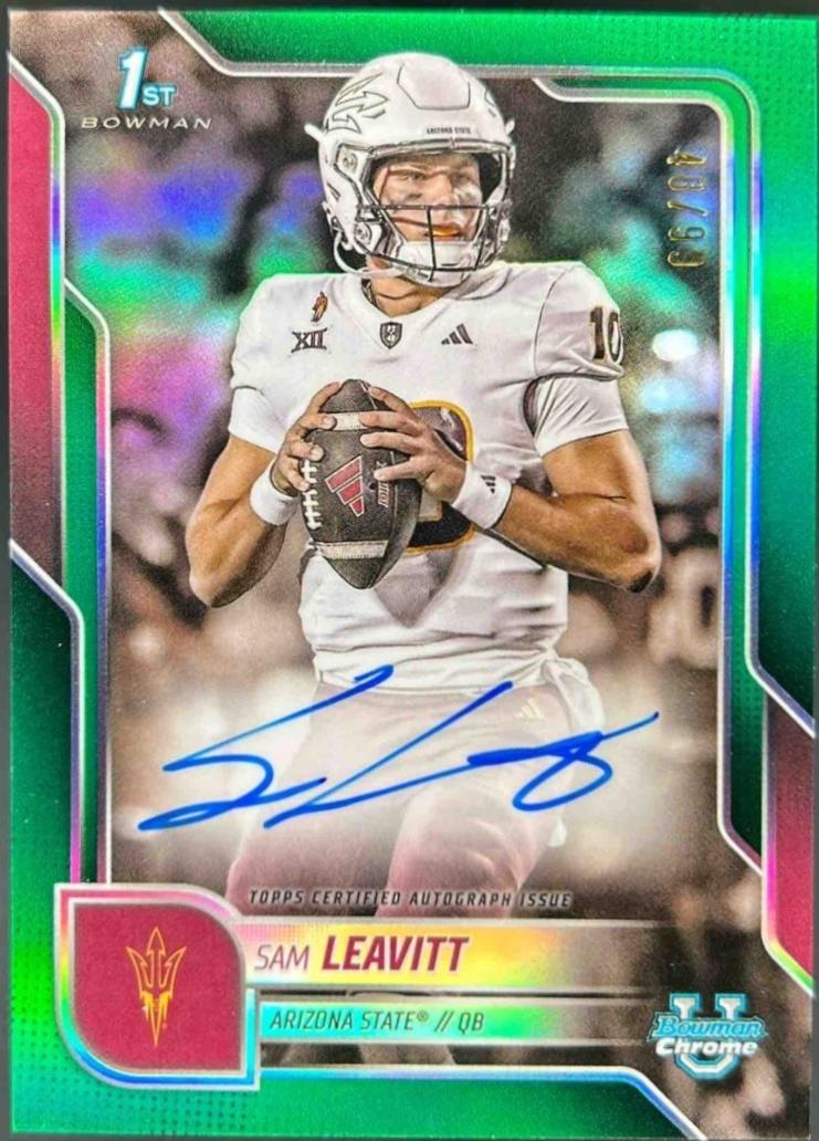 Sam Leavitt [Green Refractor] #BCA-SL