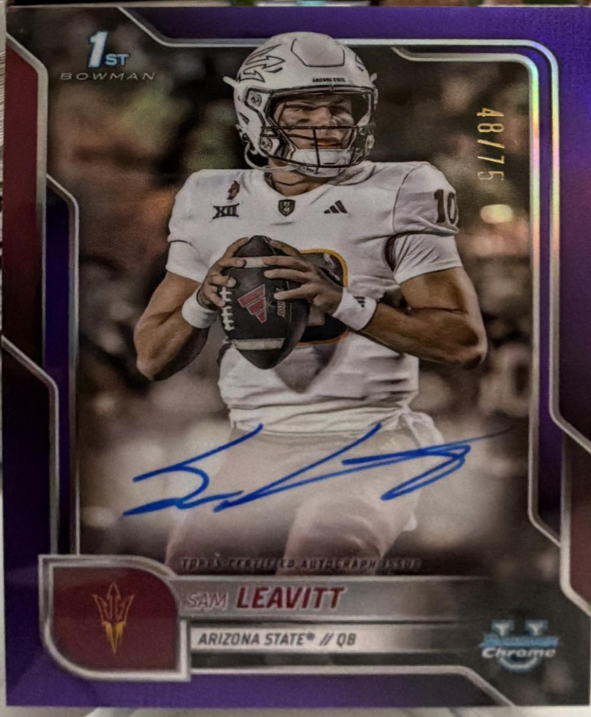 Sam Leavitt [Purple Refractor] #BCA-SL