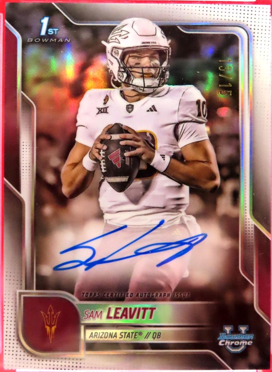 Sam Leavitt [White Refractor] #BCA-SL
