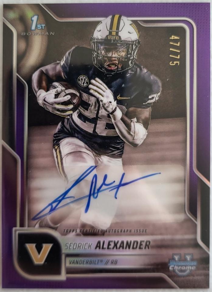 Sedrick Alexander [Purple Refractor] #BCA-SA
