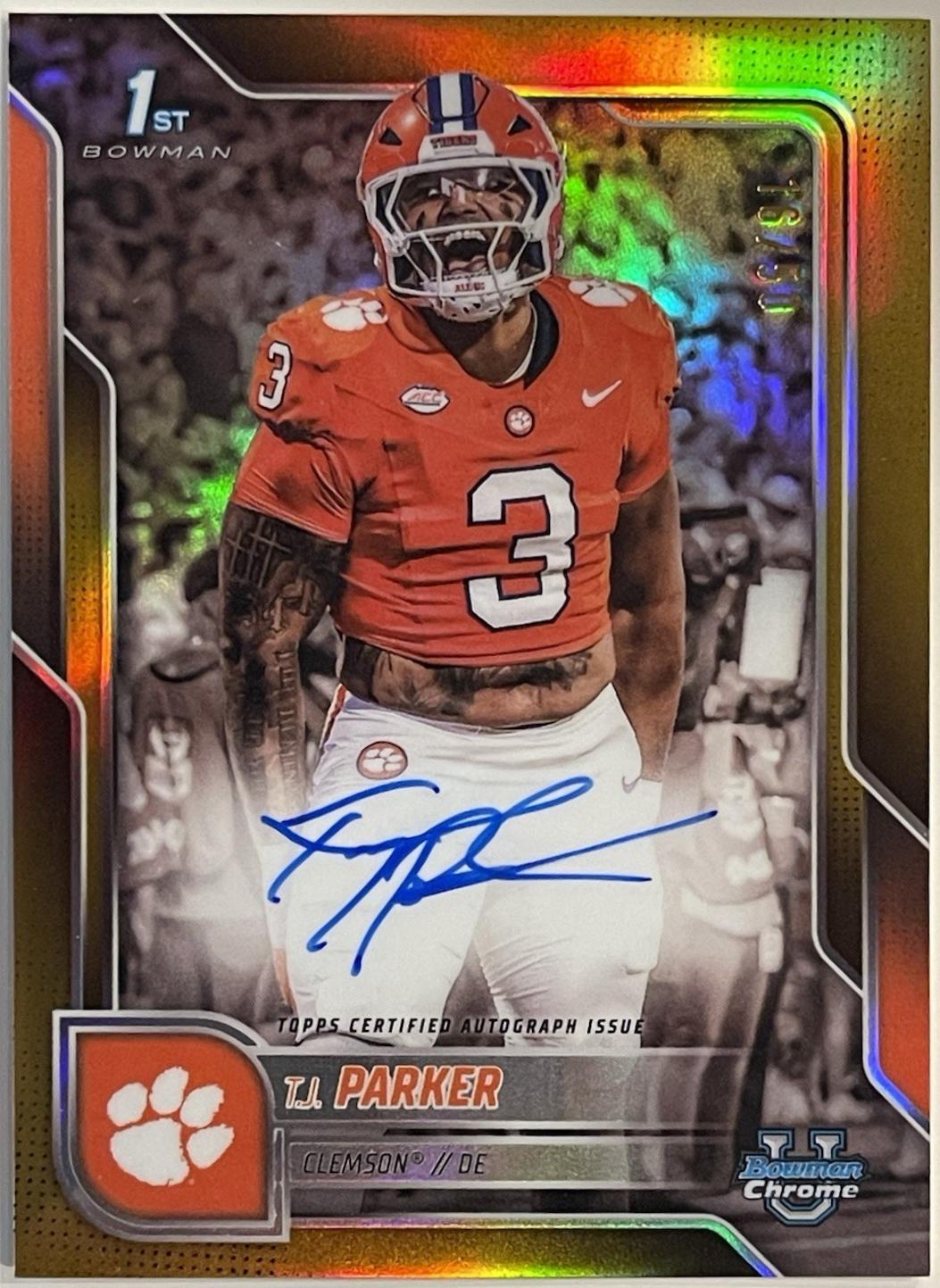 T.J. Parker [Gold Refractor] #BCA-TJP