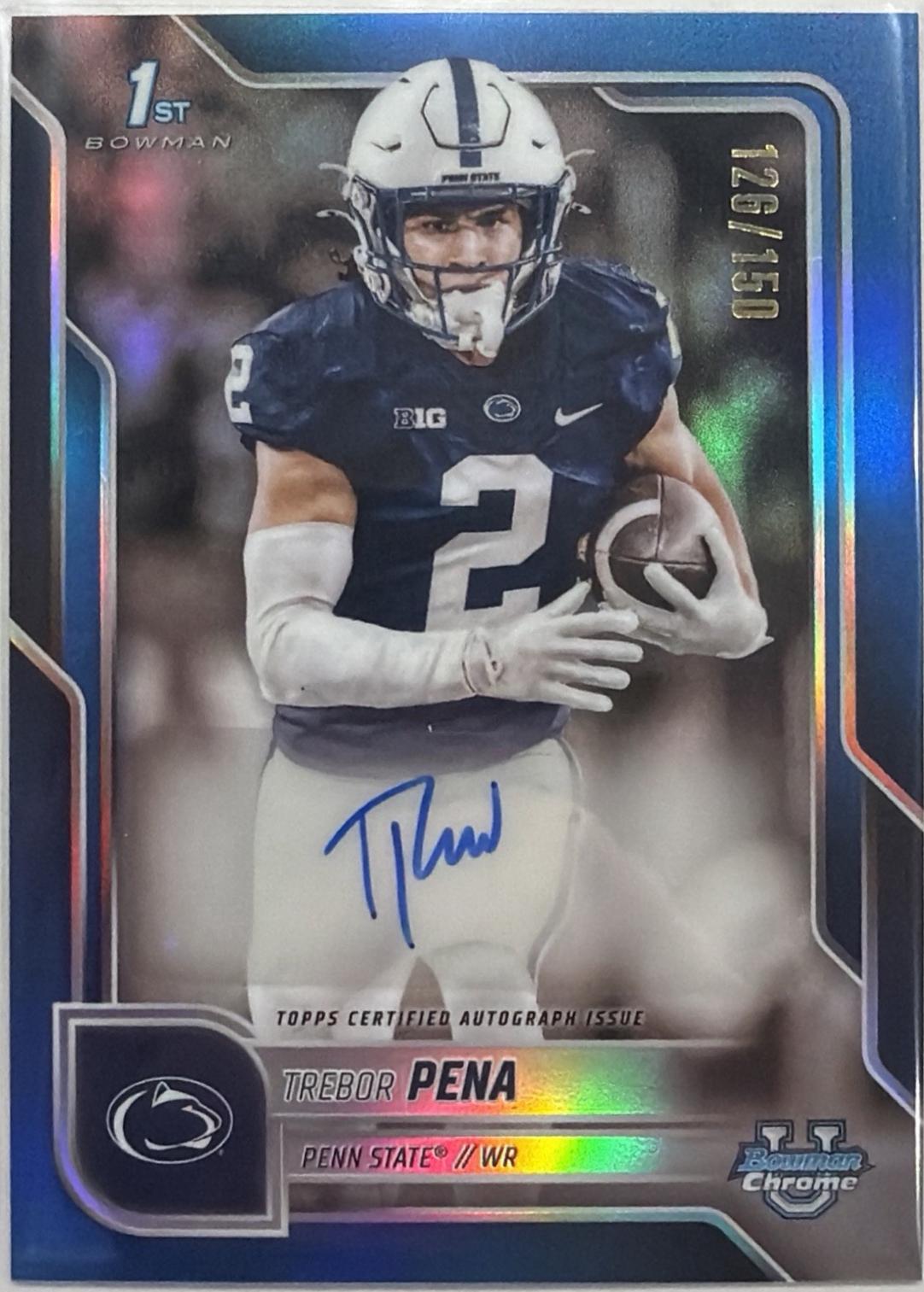 Trebor Pena [Blue Refractor] #BCA-TPE