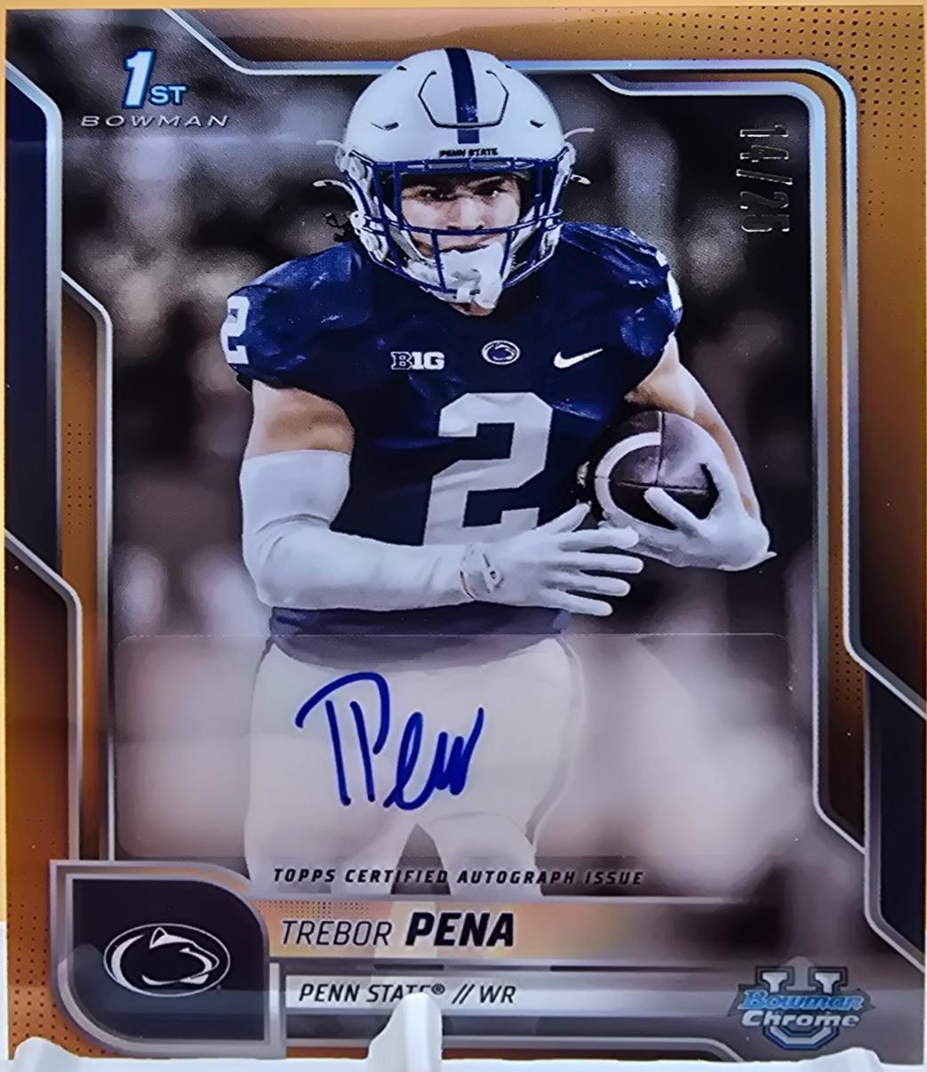 Trebor Pena [Orange Refractor] #BCA-TPE