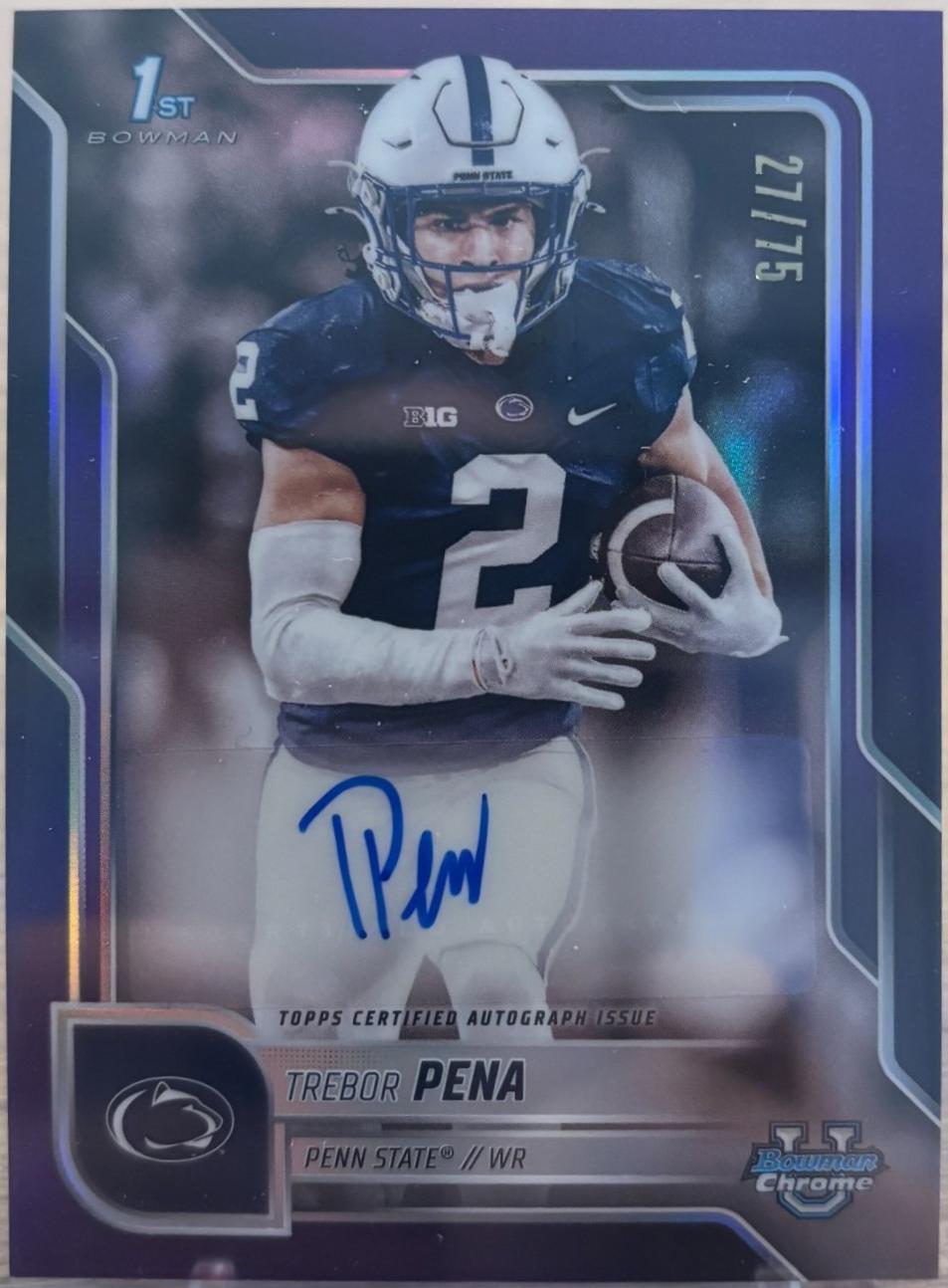 Trebor Pena [Purple Refractor] #BCA-TPE