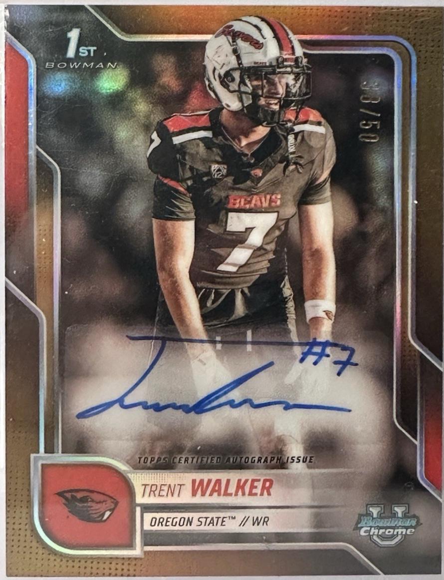 Trent Walker [Gold Shimmer Refractor] #BCA-TW