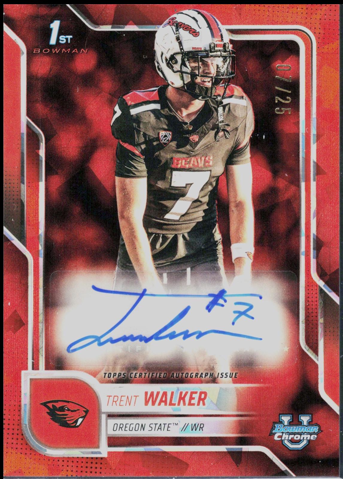 Trent Walker [Orange Refractor] #BCA-TW