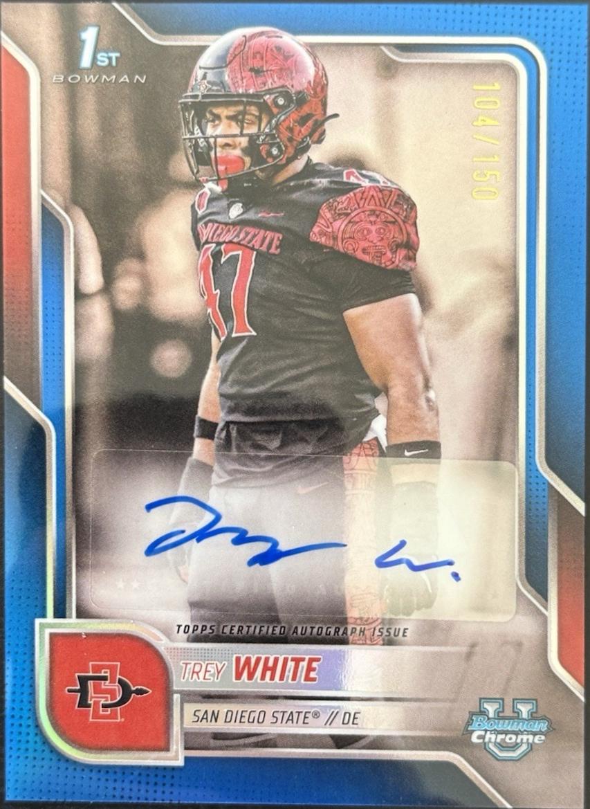 Trey White [Blue Refractor] #BCA-TWH