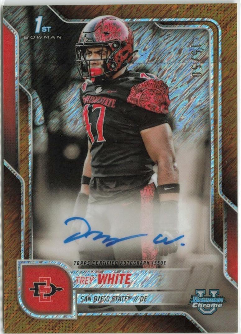 Trey White [Gold Shimmer Refractor] #BCA-TWH