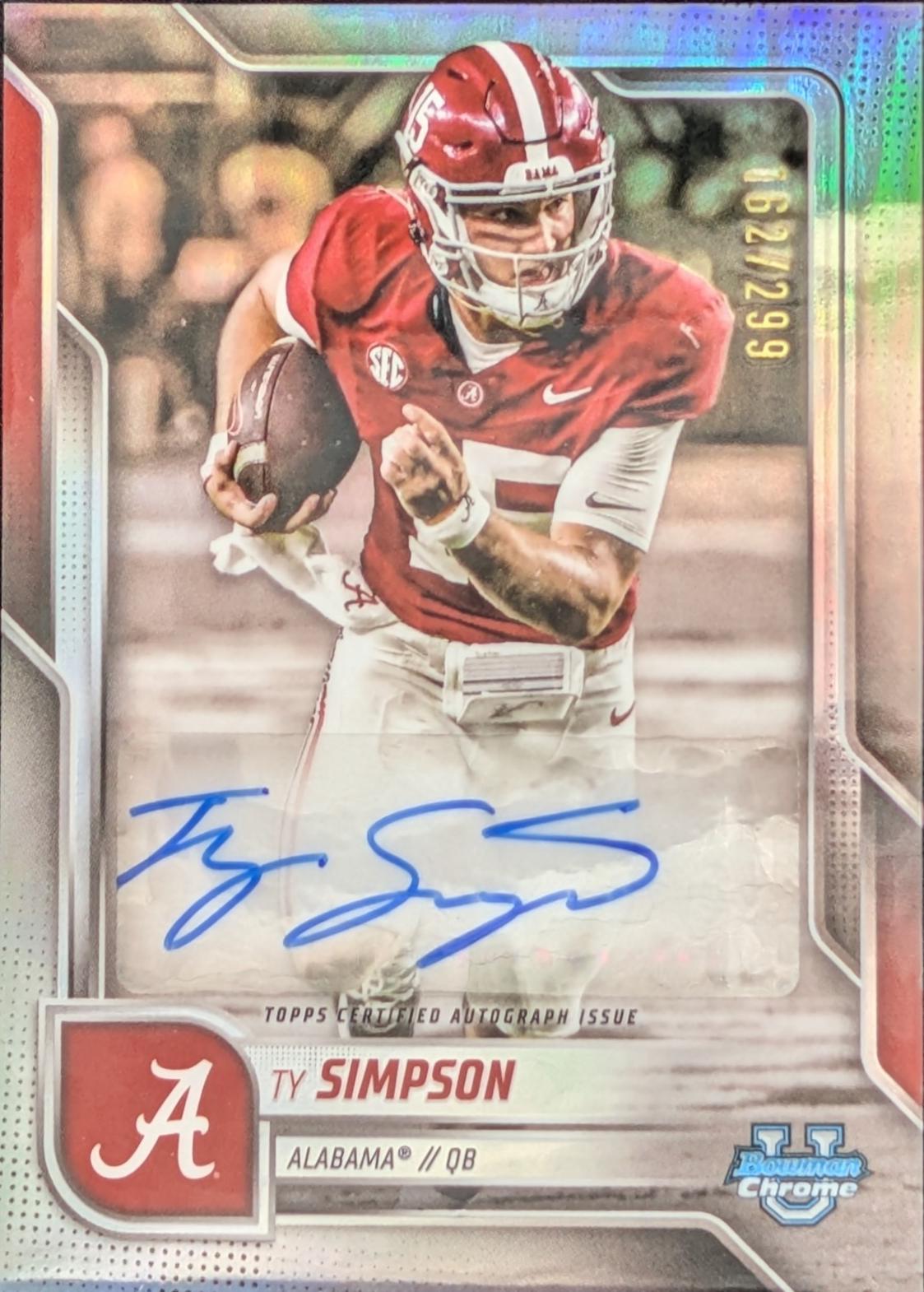 Ty Simpson [Refractor] #BCA-TS