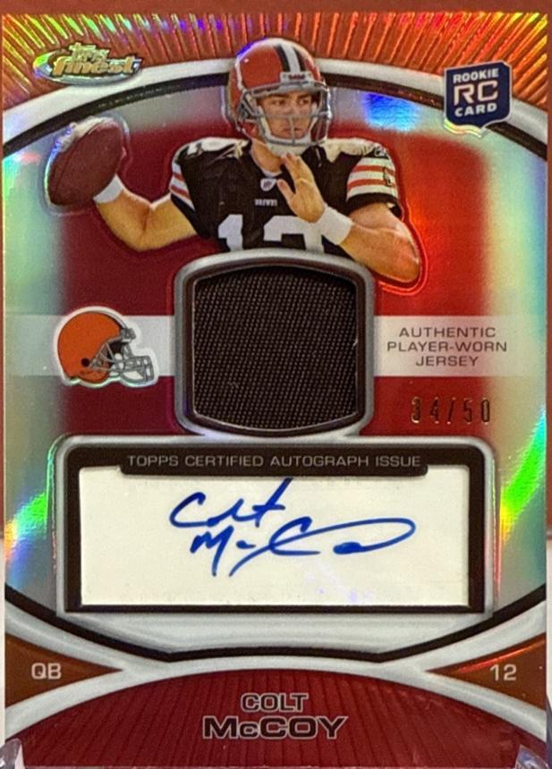 Colt McCoy [Signed Patch Red Refractor] #77