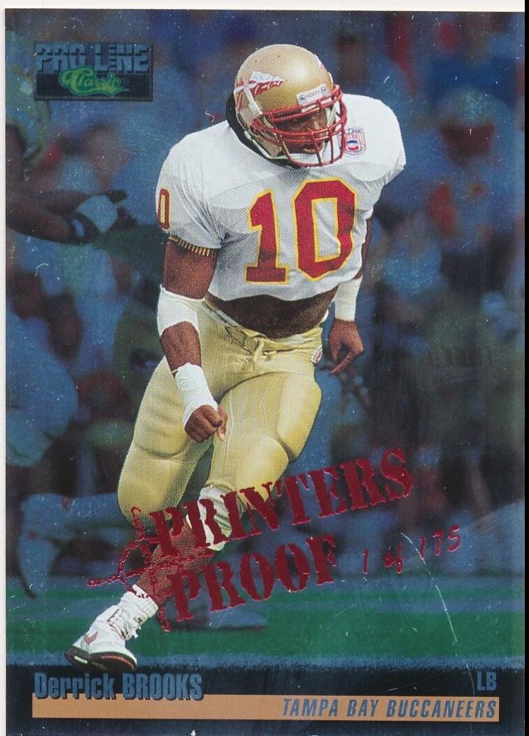 Derrick Brooks [Printer's Proofs] #174