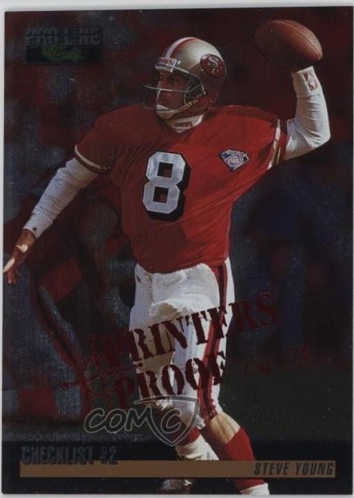 Steve Young [Checklist Printer's Proofs Silver] #398