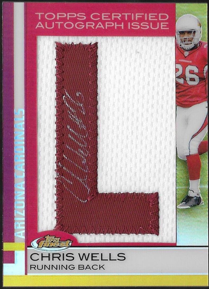Chris Wells [Letter Patch Autograph] #107