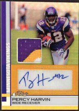 Percy Harvin [Jersey Autograph Gold Refractor] #73