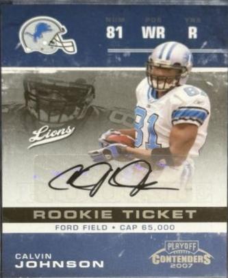 Calvin Johnson [Playoff Ticket] #123