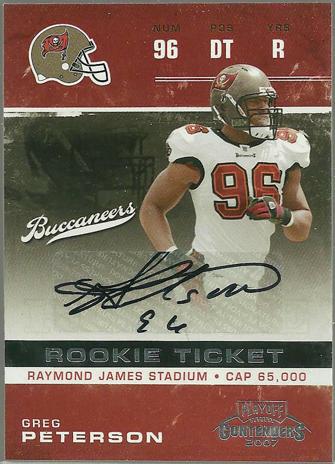 Greg Peterson [Playoff Ticket] #156