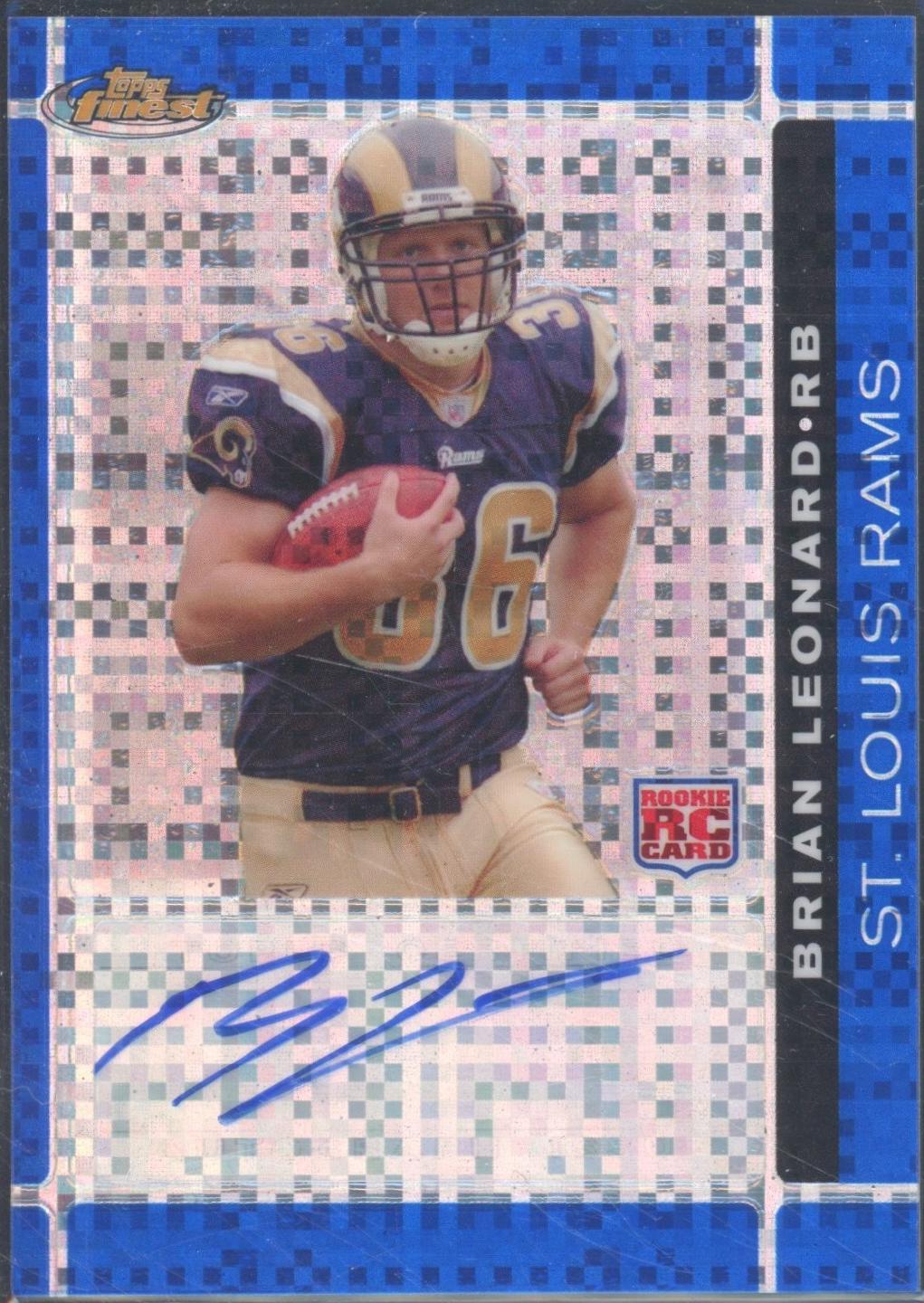 Brian Leonard [Blue Xfractor Autograph] #118