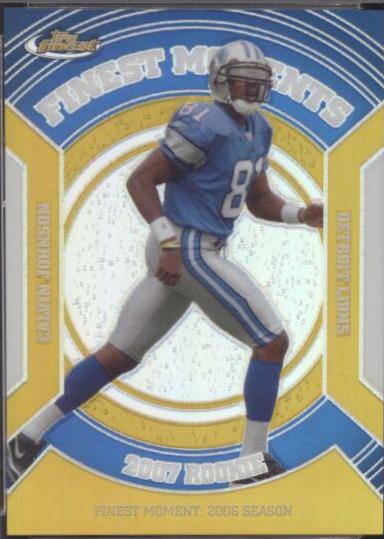 Calvin Johnson [Gold Refractor] #RFM-CJO