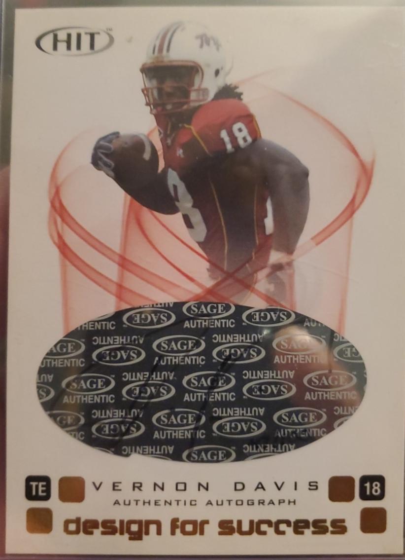 Vernon Davis [Gold Autograph] #D-18