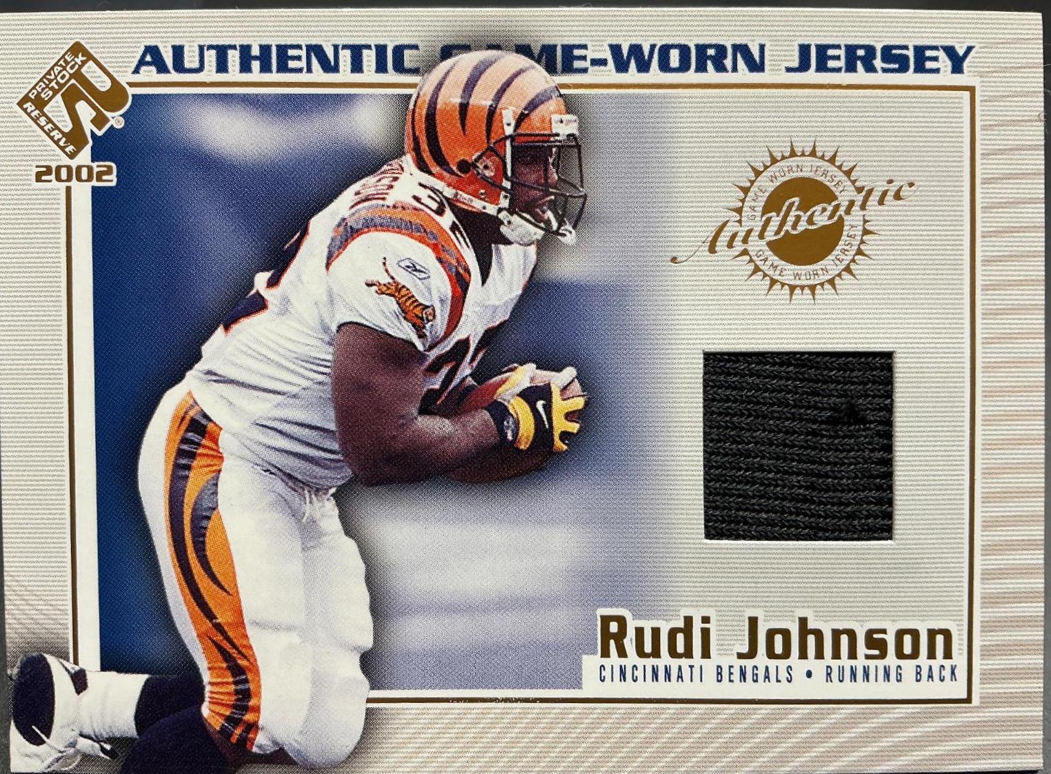 Rudy Johnson [Game Worn Jersey] #31