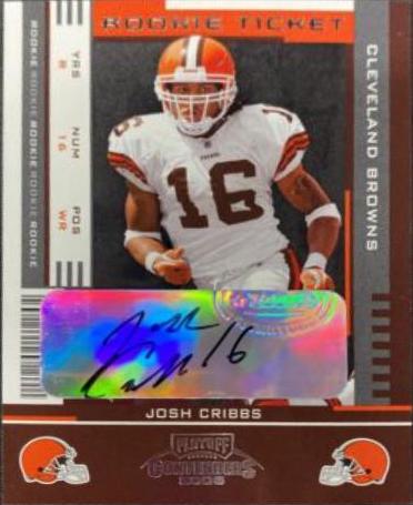 Josh Cribbs [Preview Ticket Autograph Green] #187