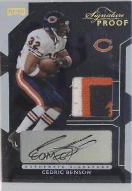 Cedric Benson [Jersey Signature Proof Gold] #13