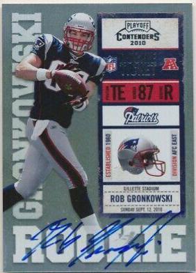 Rob Gronkowski [Blue Jersey Autograph Championship Ticket] #229