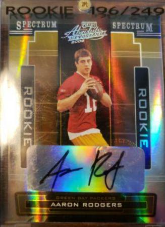 Aaron Rodgers [Spectrum Silver Autograph] #180