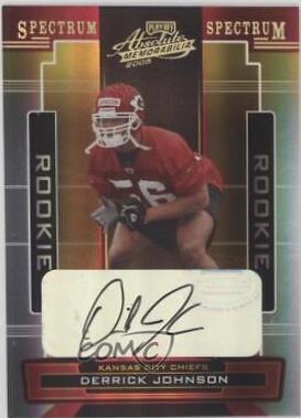 Derrick Johnson [Spectrum Gold Autograph] #154