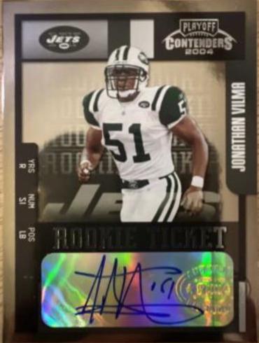 Jonathan Vilma [Prev. Ticket Auto. Emerald] #144