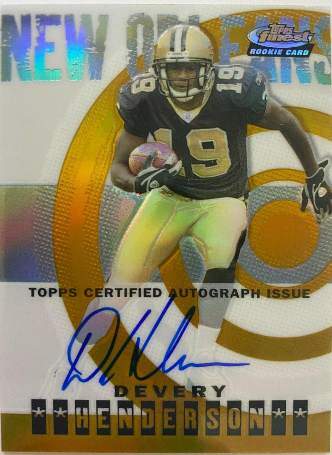 Devery Henderson [Autograph Gold Refractor] #128