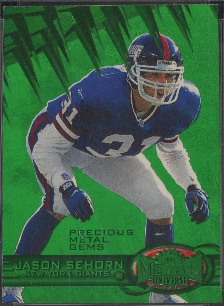 Jason Sehorn [Precious Metal Gems Green] #105