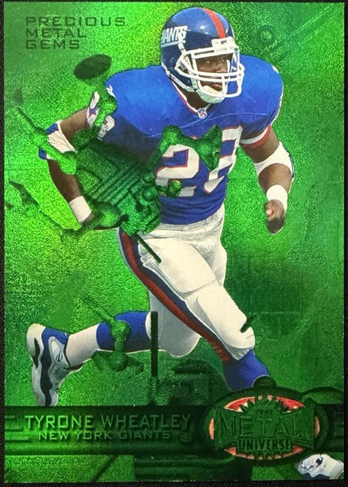 Tyrone Wheatley [Precious Metal Gems Green] #13