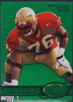 Walter Jones [Precious Metal Gems Green] #185