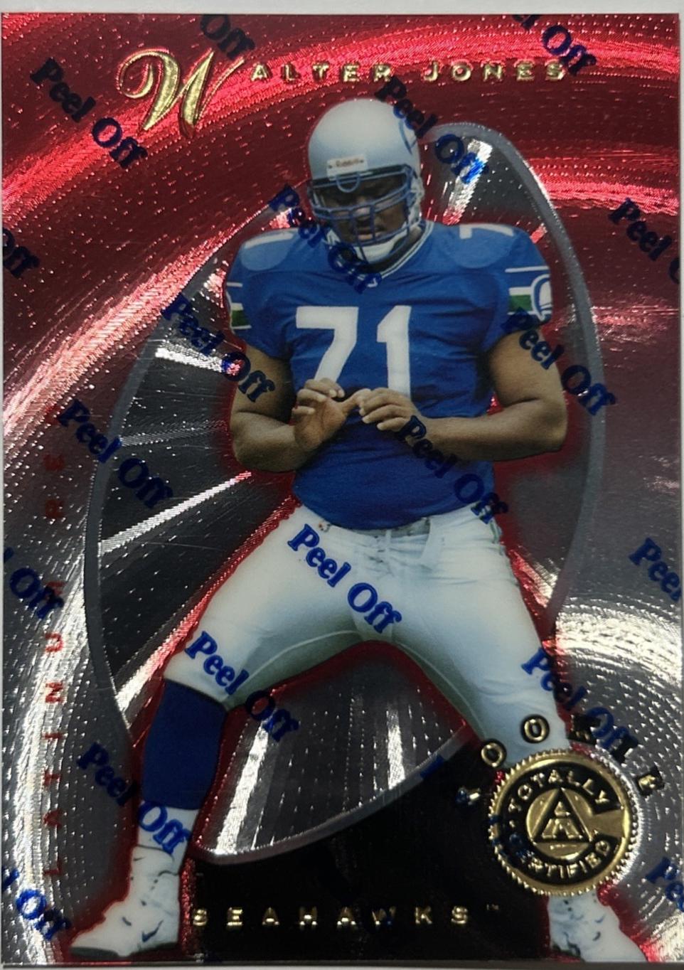 Walter Jones [Platinum Red Promo] #134