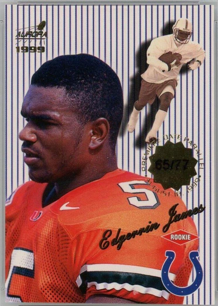 Edgerrin James [Premiere Date Pinstripes] #62