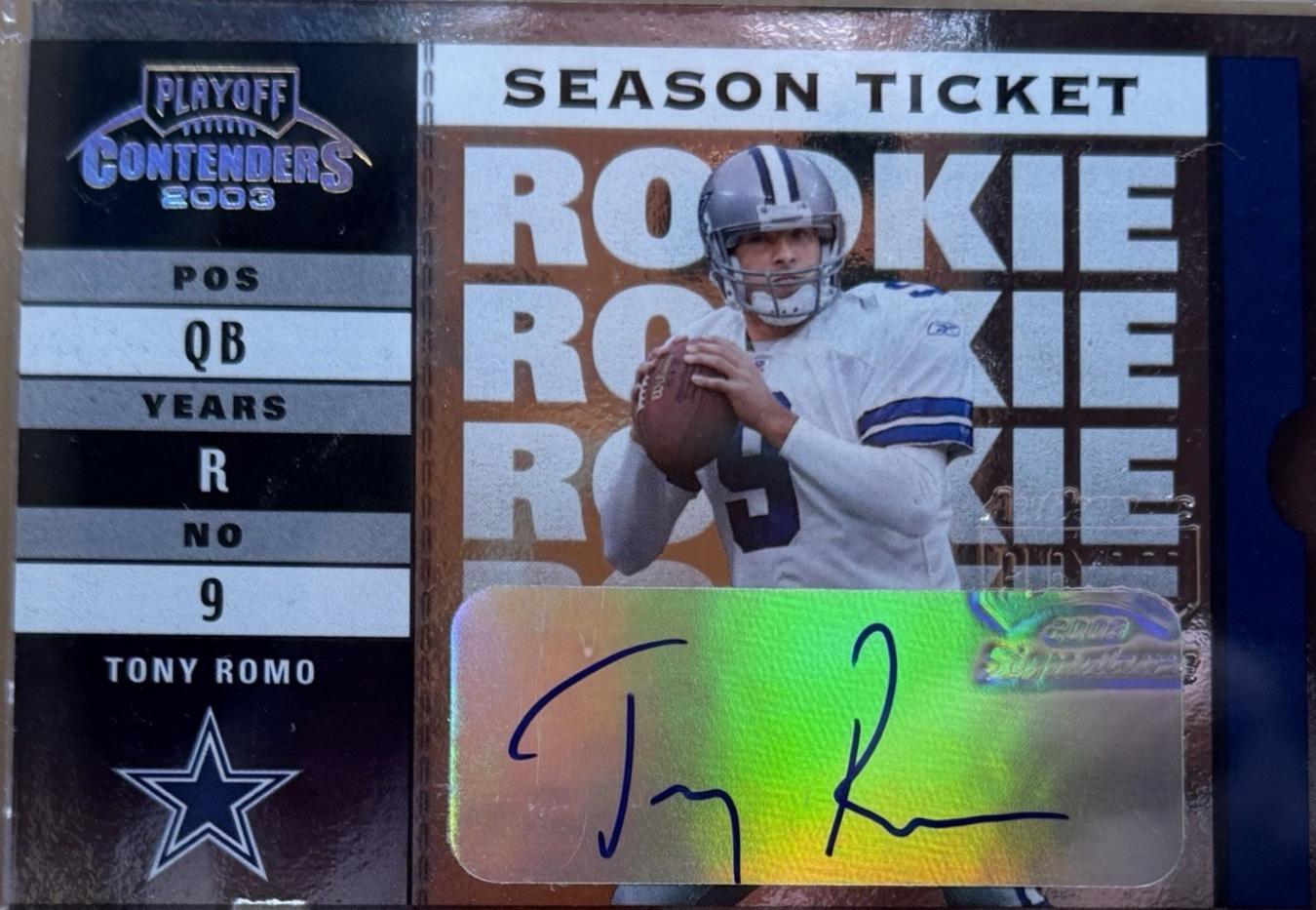 Tony Romo [Playoff Ticket] #156